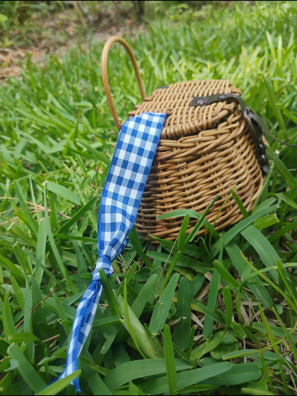 Miniature Fishing Tackle Basket Ornament - Picture 3 of 4